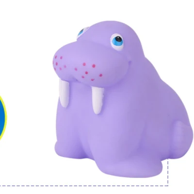 Banho de bebê brinquedo silicone morsa banheiro oceano BPA livre